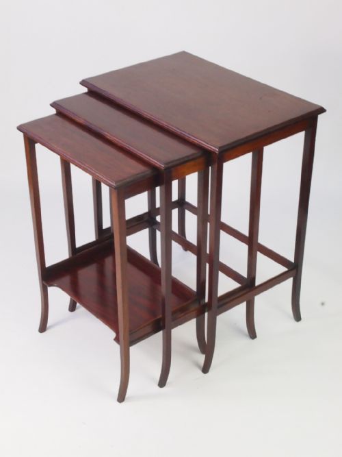 Antique Edwardian Mahogany Nest of Tables
