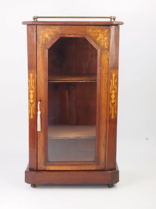 Victorian Walnut Bookcase / Pier Cabinet