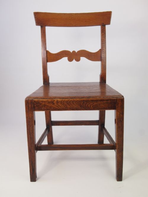 fig 1. Pair 19th Century Elm & Oak Chairs
