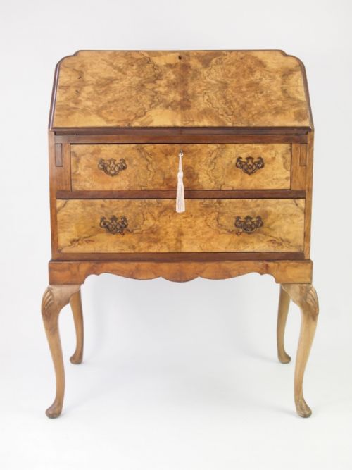 Small Walnut Bureau - Writing Desk