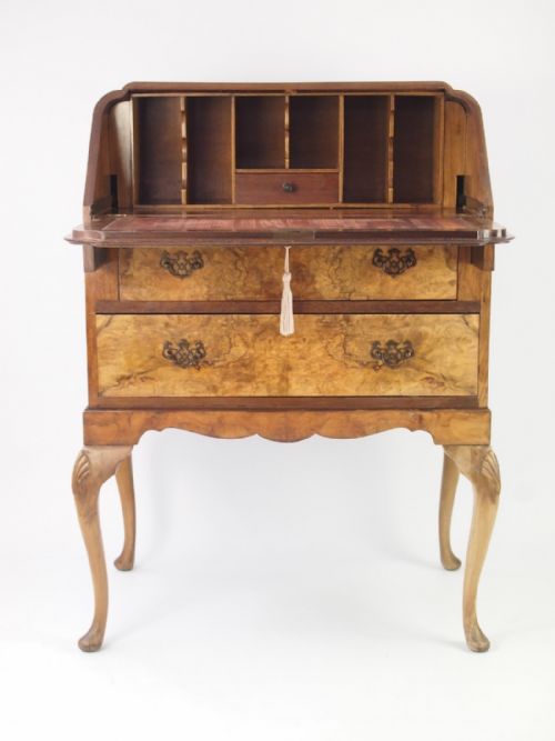 fig 1. Small Walnut Bureau - Writing Desk