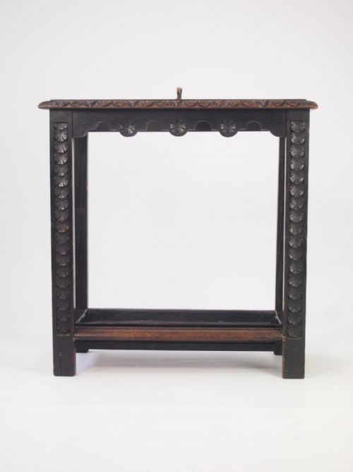 fig 1. Victorian Carved Oak Stick Stand