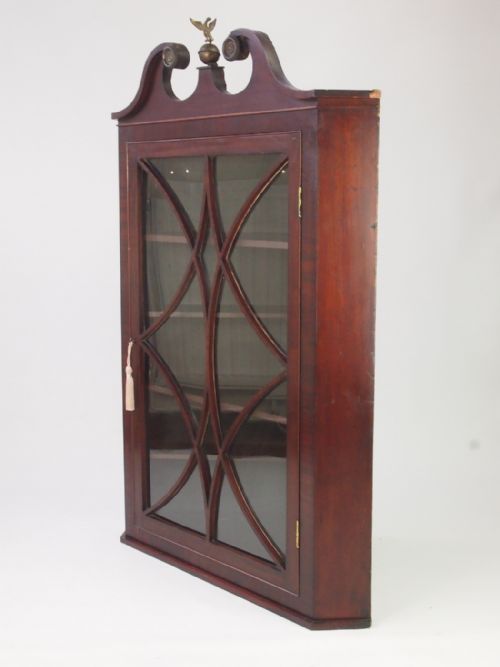 fig 2. Antique Georgian Mahogany Corner Cupboard
