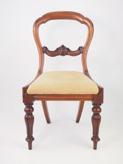 fig 1. Antique Victorian Mahogany Desk Chair