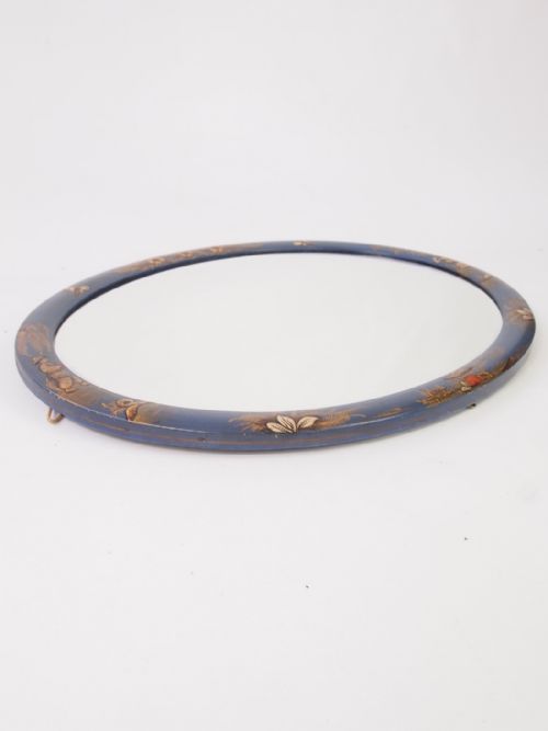 fig 1. Chinoiserie Oval Overmantle Mirror