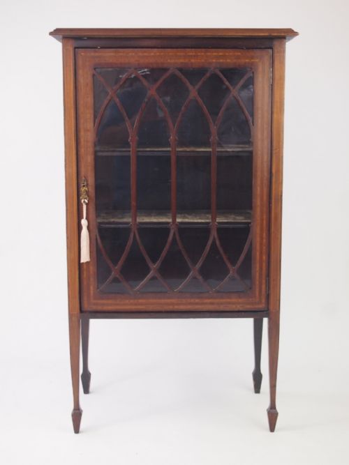 Small Antique Edwardian Cabinet Bookcase