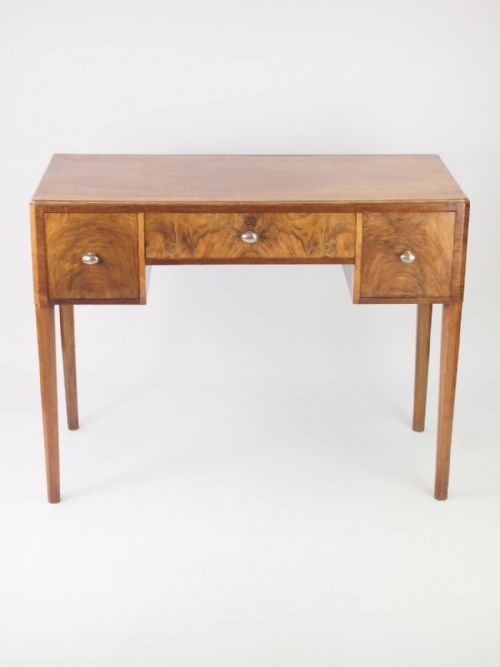 fig 1. Small Art Deco Desk in Walnut
