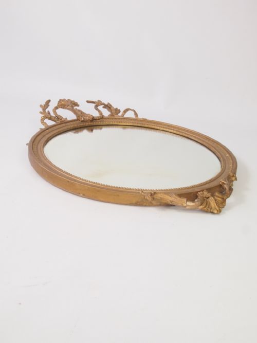 fig 1. Antique Victorian Gesso Wall Mirror