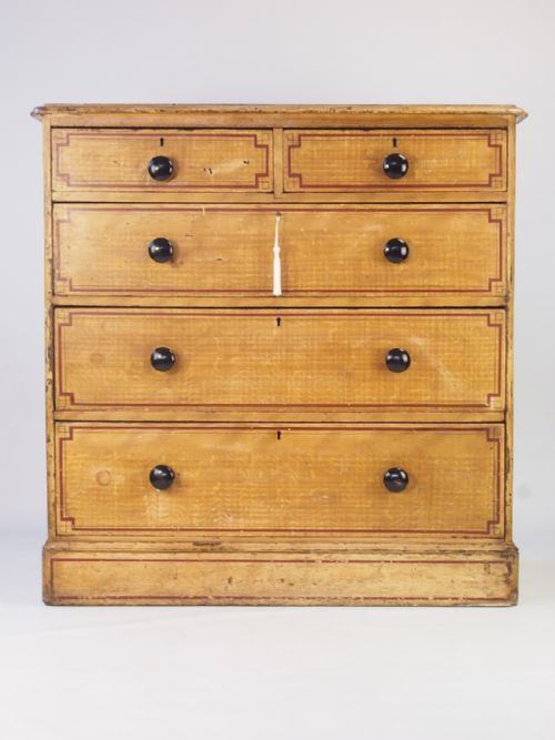 Antique Victorian Painted Chest of Drawers
