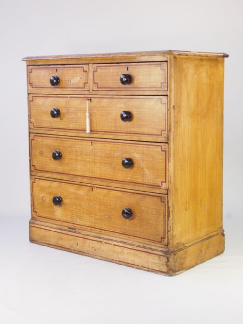 fig 1. Antique Victorian Painted Chest of Drawers