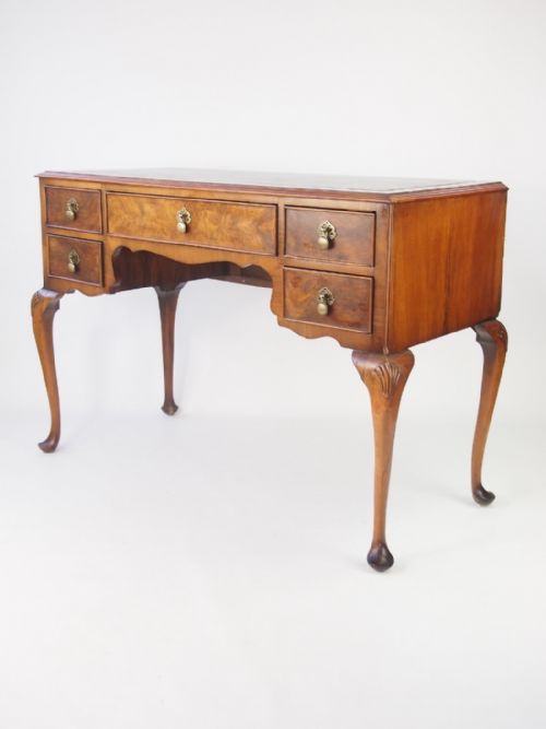 Walnut Desk on Cabriole Legs