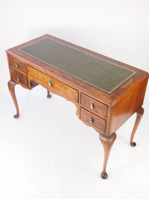 fig 1. Walnut Desk on Cabriole Legs
