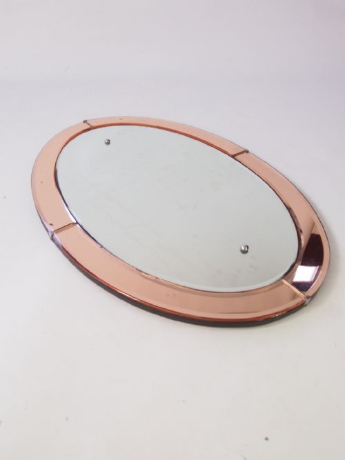 fig 1. Oval Art Deco Mirror
