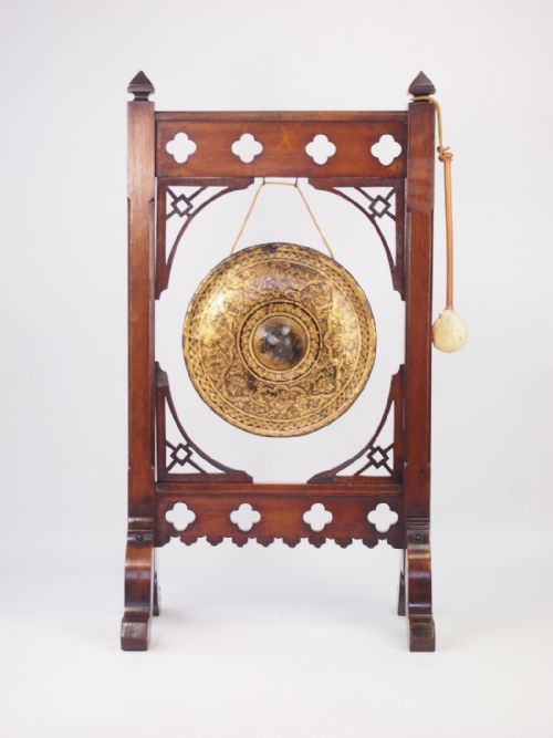 Large Antique Aesthetic Movement Dinner Gong
