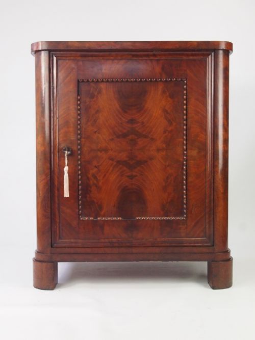 Antique Mahogany Continental Cabinet Circa 1830