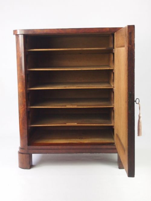 fig 1. Antique Mahogany Continental Cabinet Circa 1830