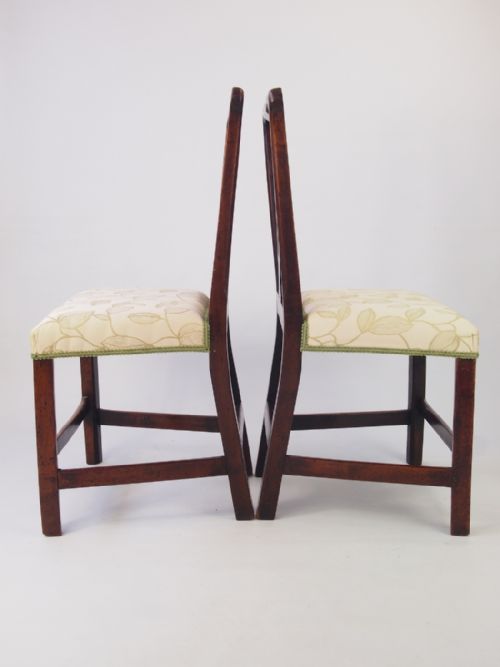 fig 1. Pair Georgian “Country Chippendale” Side Chairs