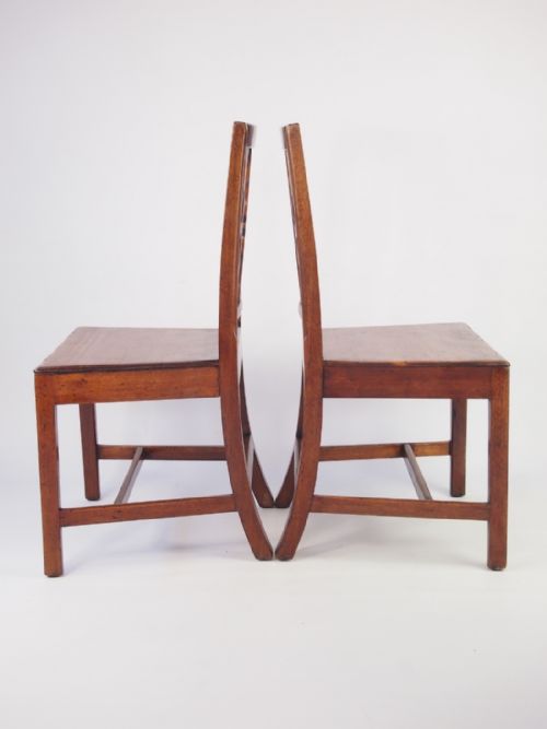 fig 1. Pair of 19th Century Ash & Elm Side Chairs