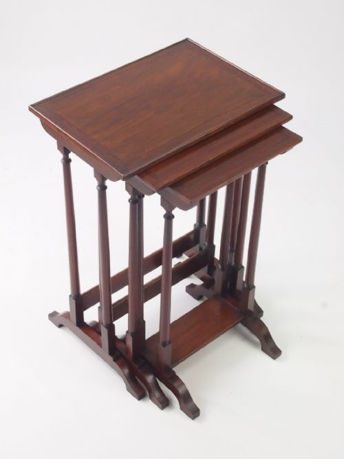 Small Edwardian Mahogany Nest of Tables