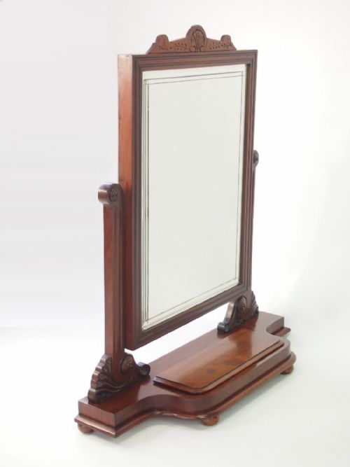 fig 1. Large Victorian Mahogany Dressing Table Mirror