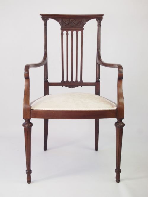 Edwardian Mahogany Desk Chair