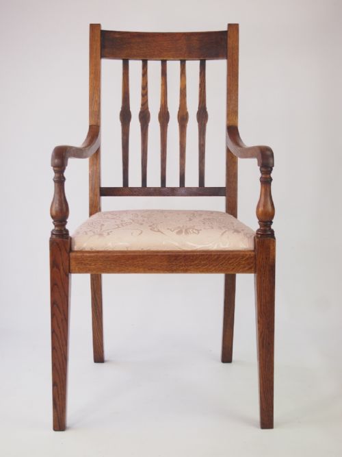 fig 1. Harlequin Set 6 Oak Dining Chairs