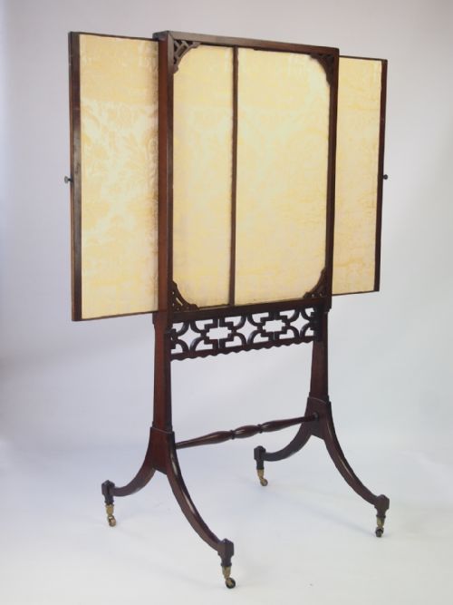 Antique Georgian Mahogany Fire Screen