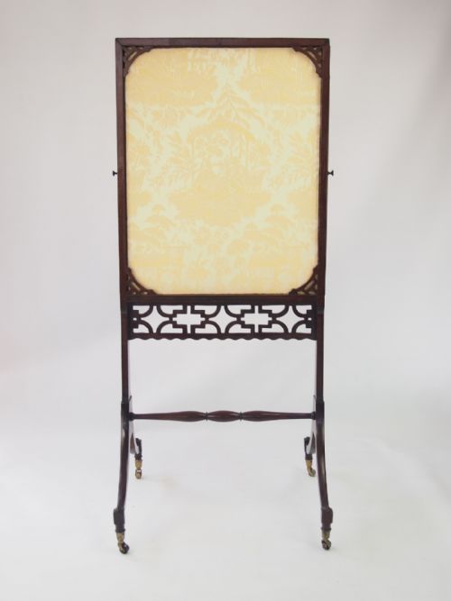 fig 1. Antique Georgian Mahogany Fire Screen