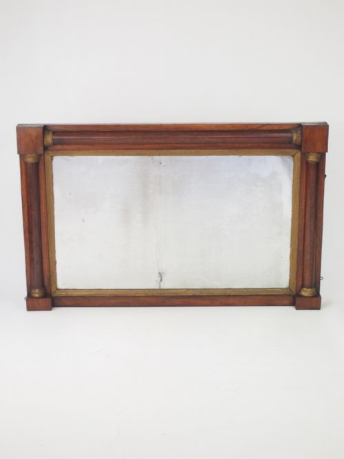 Antique Regency Rosewood Overmantle Mirror