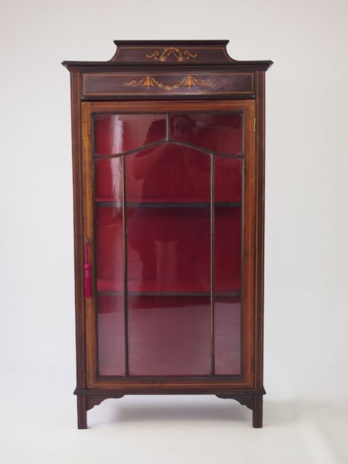 Small Edwardian Mahogany Cabinet or Bookcase