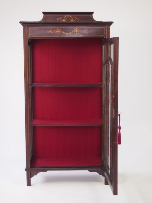fig 1. Small Edwardian Mahogany Cabinet or Bookcase