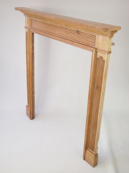 fig 1. Small Early 20th Century Pine Fire Surround