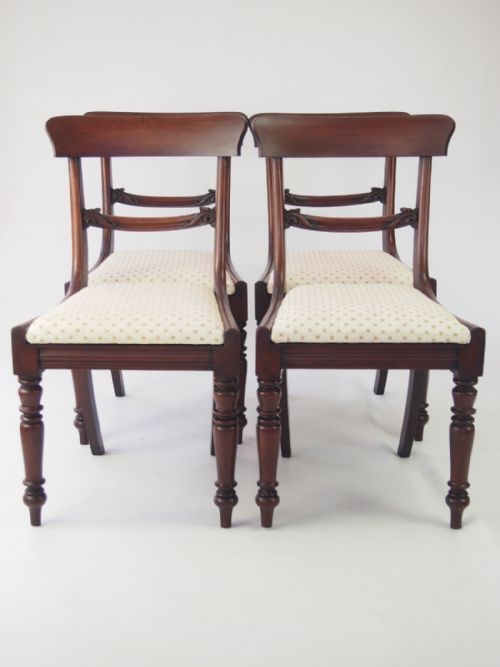 Set 4 Antique Early Victorian Dining Chairs