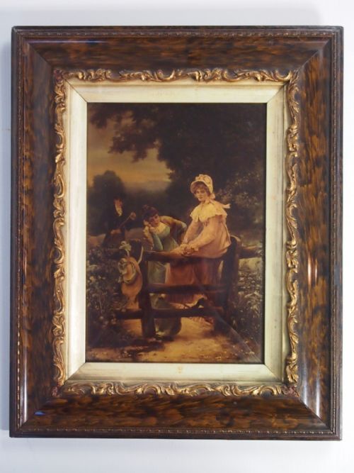 Antique Victorian Cyrstoleum – With Label “From Lyddell Sawyer” Postmarked 1894