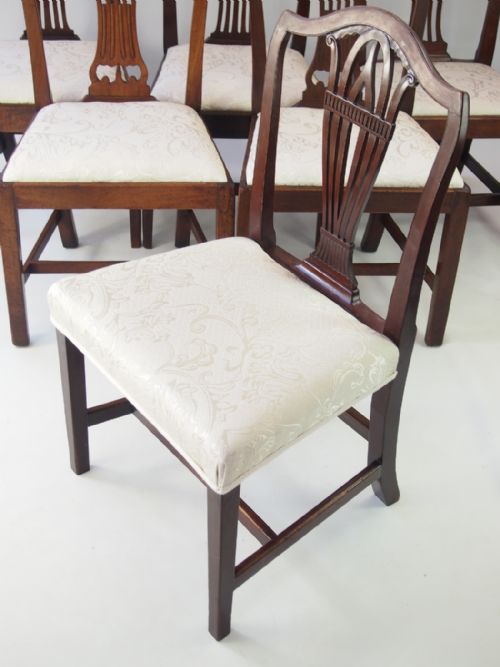 fig 1. Harlequin Set 6 Georgian Dining Chairs
