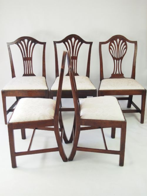 fig 2. Harlequin Set 6 Georgian Dining Chairs