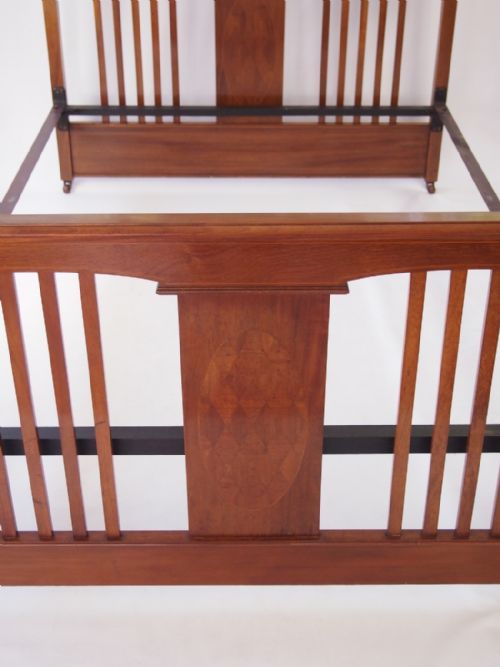 fig 1. Antique Edwardian Mahogany Double Bed