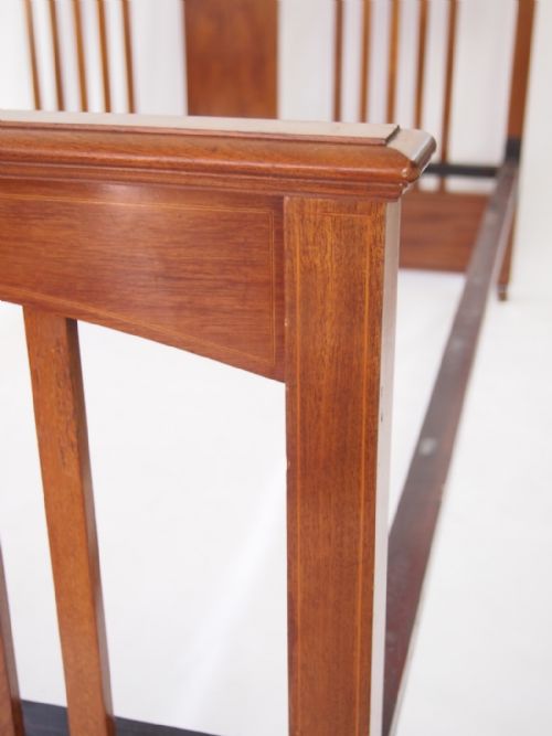 fig 2. Antique Edwardian Mahogany Double Bed