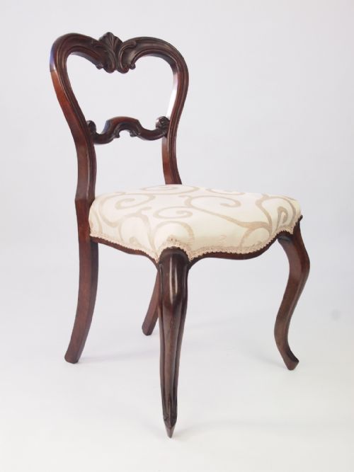 fig 1. Victorian Rosewood Balloon Back Chair