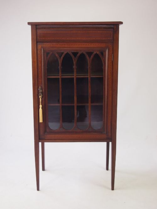 Antique Edwardian Mahogany Cabinet or Bookcase