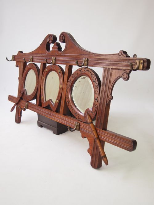 fig 1. Edwardian Hanging Hat & Coat Rack  