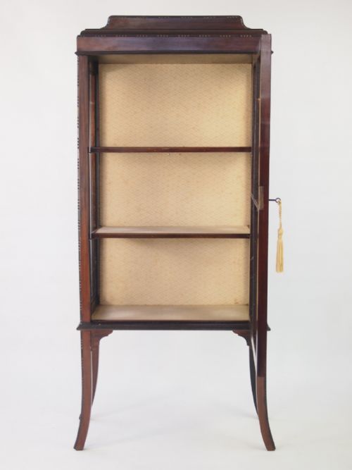 fig 1. Tall Edwardian Mahogany Cabinet or Bookcase
