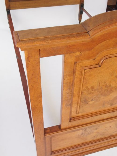 fig 1. Edwardian Pollard Oak Bed – 3Ft6 Large Single