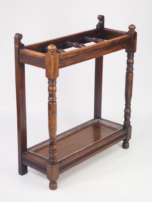 Victorian Oak Stick Stand / Umbrella Stand