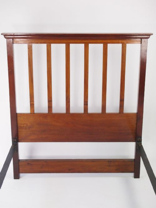 fig 1. Edwardian Large Single Mahogany Bed