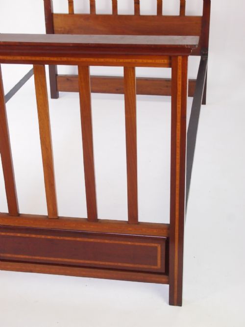fig 2. Edwardian Large Single Mahogany Bed