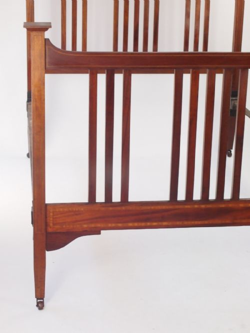 fig 2. Antique Edwardian Mahogany Double Bed