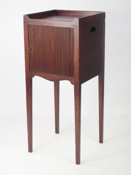 fig 1. Antique Georgian Mahogany Bedside Cabinet