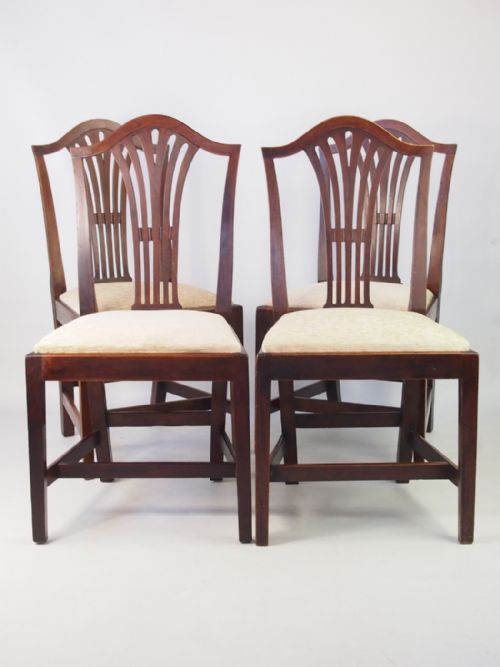 Set 4 Antique Georgian Dining Chairs