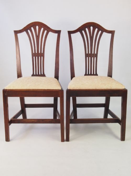 fig 1. Set 4 Antique Georgian Dining Chairs